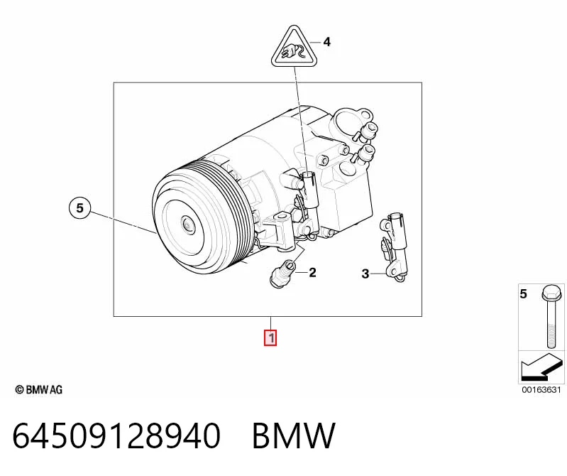 64509128940 BMW Compresor climatizador