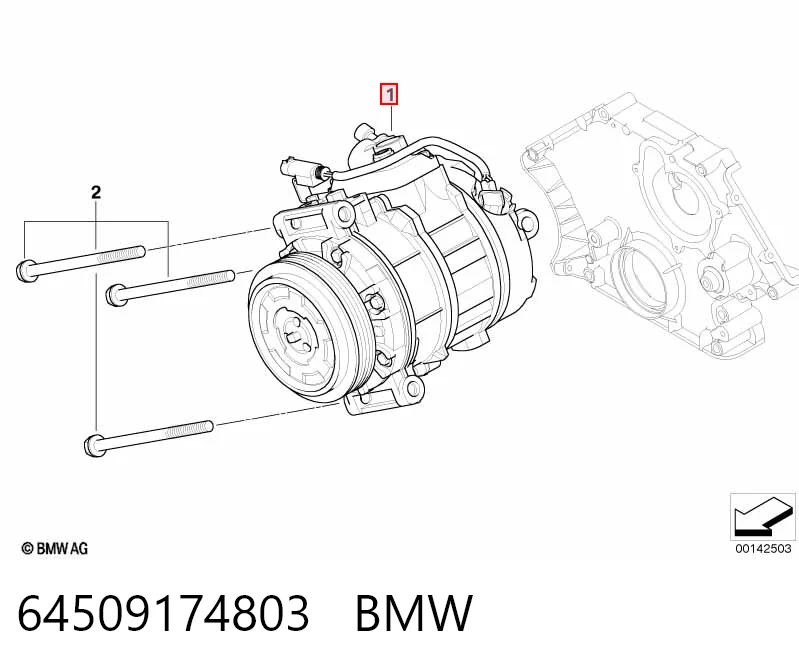 64509174803 BMW Compresor climatizador