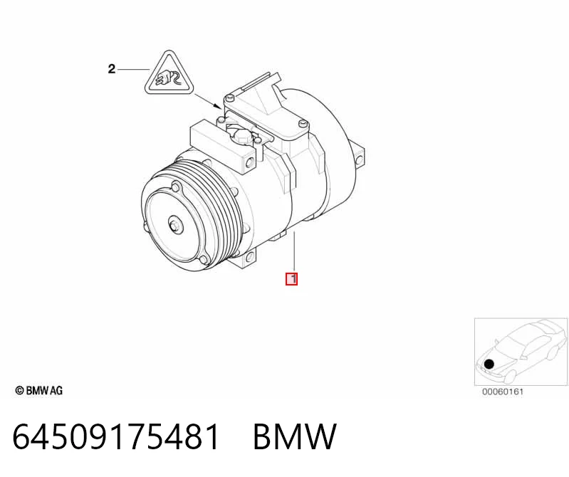 64509175481 BMW Compresor climatizador