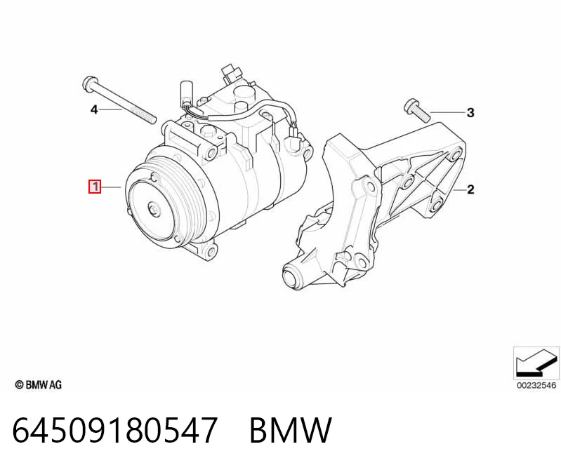 64509180547 BMW Compresor climatizador