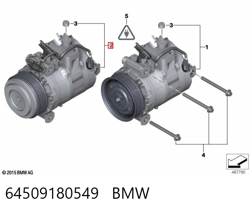 64509180549 BMW Compresor climatizador