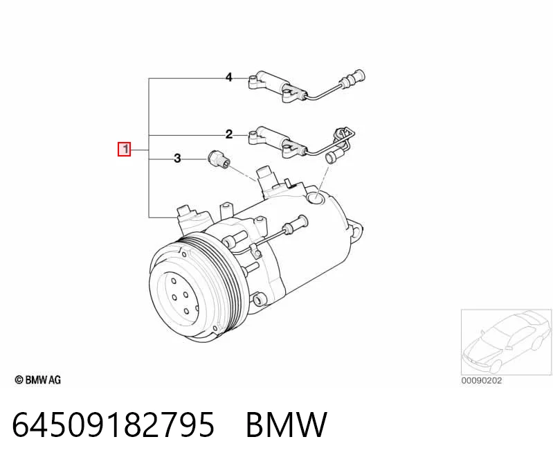 64509182795 BMW Compresor climatizador