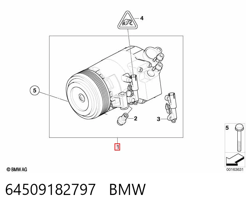 64509182797 BMW Compresor climatizador