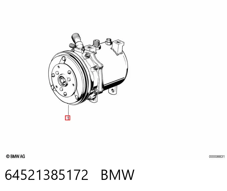 64521385172 BMW Compresor climatizador