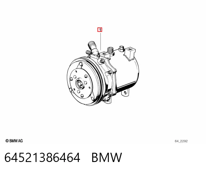64521386464 BMW Compresor climatizador