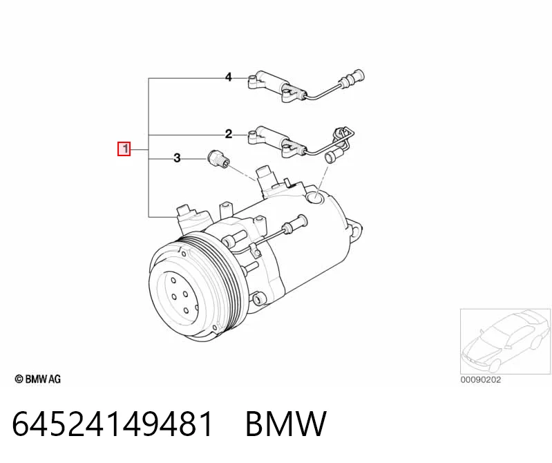 64524149481 BMW Compresor climatizador