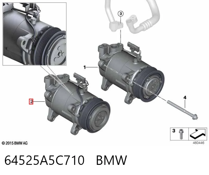 64525A5C710 BMW Compresor climatizador