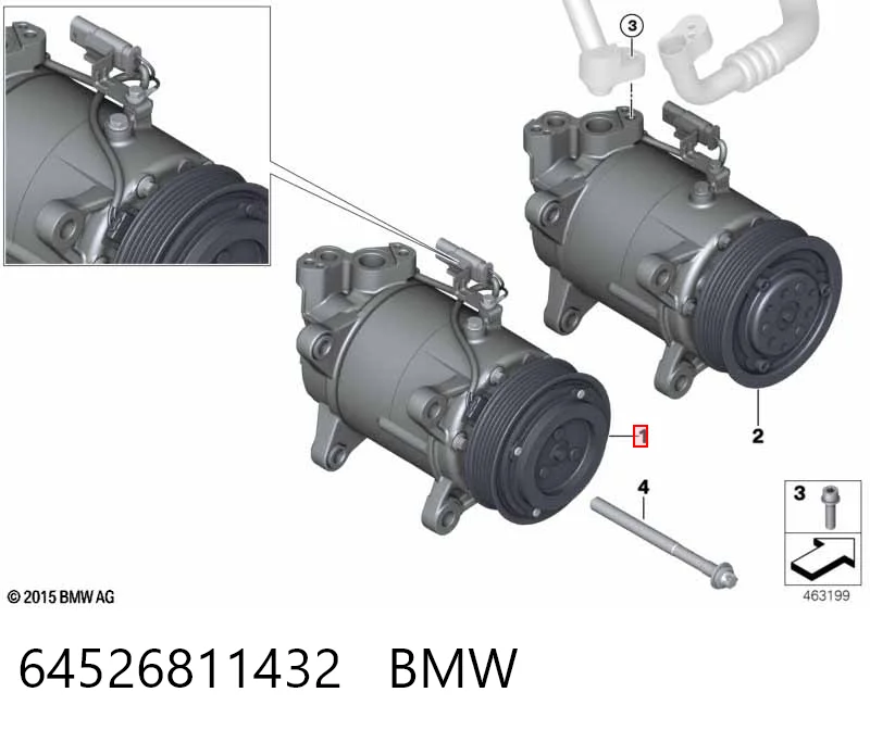 64526811432 BMW Compresor climatizador