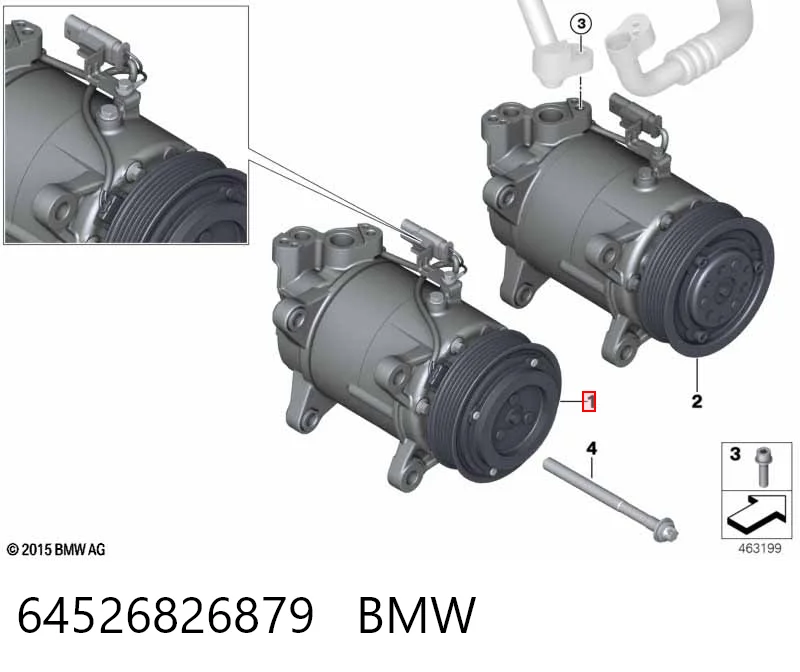 64526826879 BMW Compresor climatizador