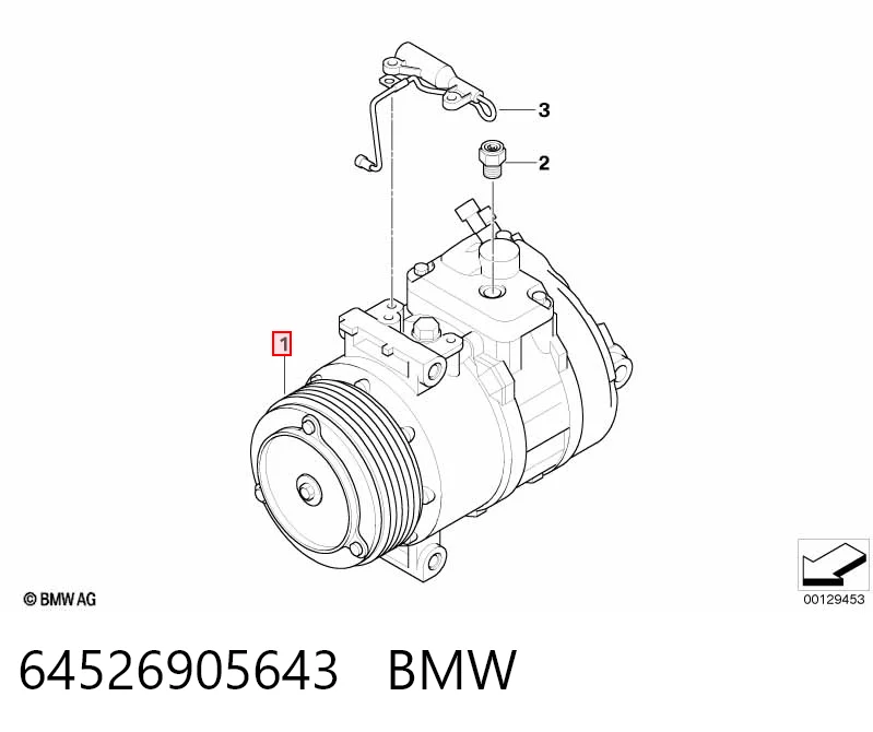 64526905643 BMW Compresor climatizador