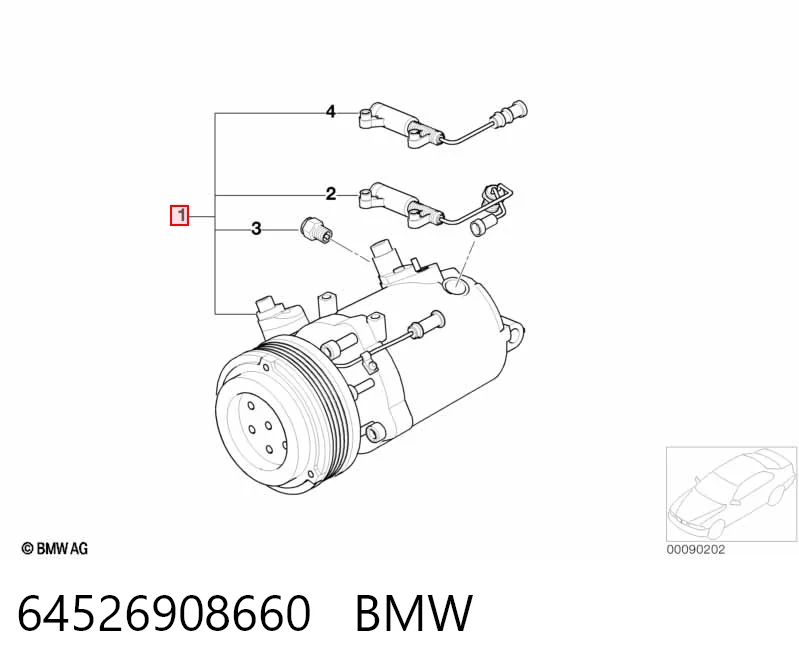 64526908660 BMW Compresor climatizador