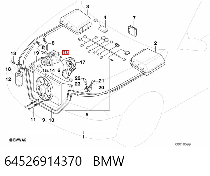 64526914370 BMW Compresor climatizador
