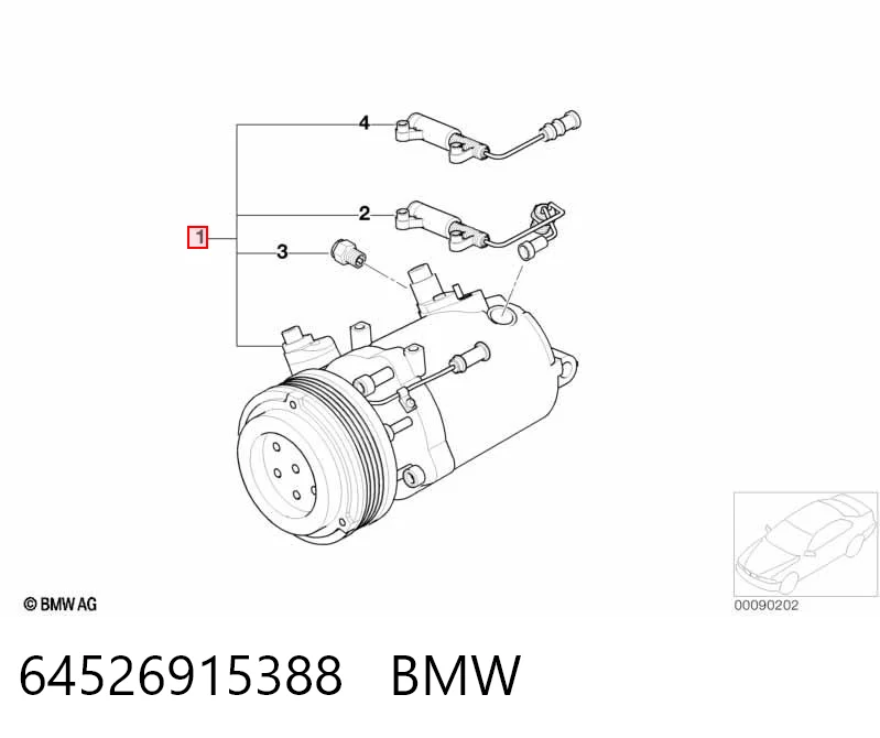 64526915388 BMW Compresor climatizador