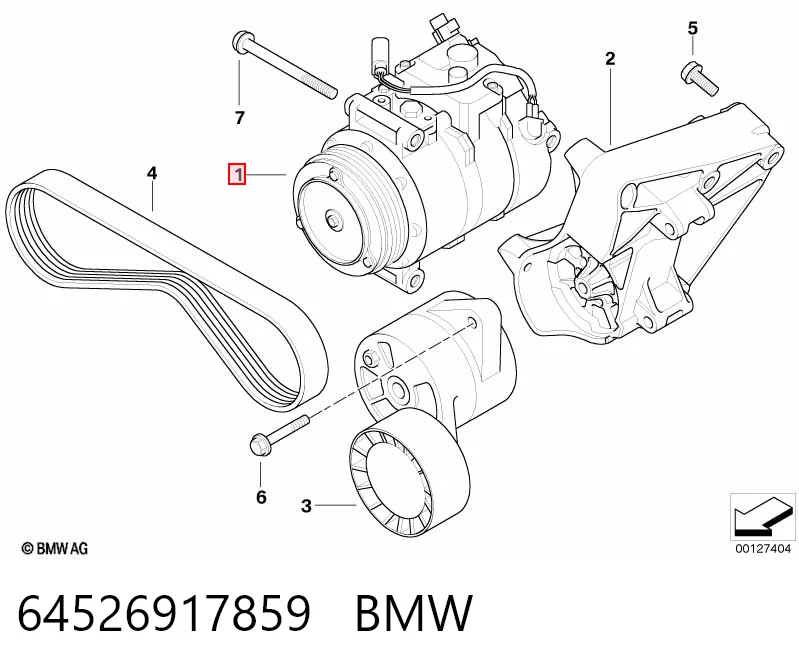 64526917859 BMW Compresor climatizador