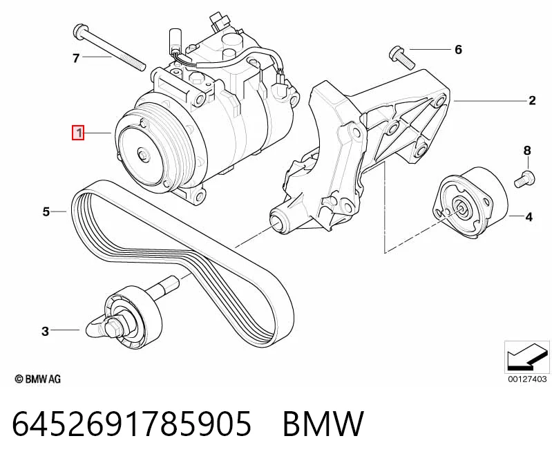 6452691785905 BMW Compresor climatizador