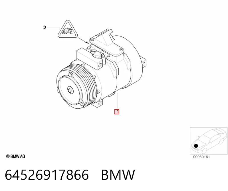64526917866 BMW Compresor climatizador