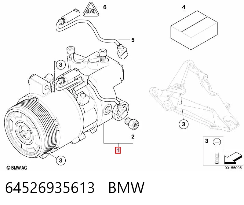 64526935613 BMW Compresor climatizador