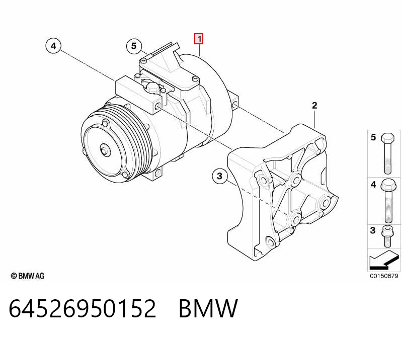 64526950152 BMW Compresor climatizador