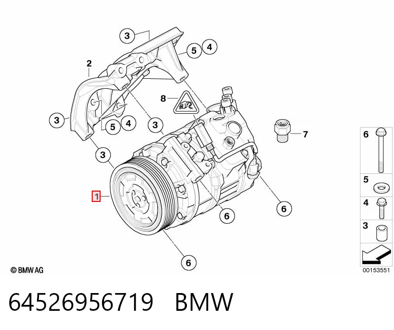 64526956719 BMW Compresor climatizador