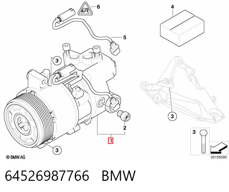 64526987766 BMW Compresor climatizador