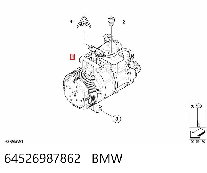 64526987862 BMW Compresor climatizador