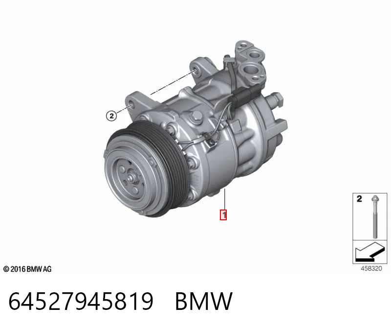 64527945819 BMW Compresor climatizador