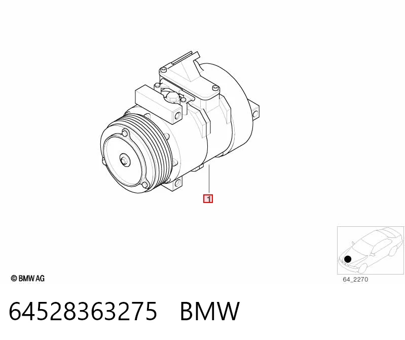 64528363275 BMW Compresor climatizador