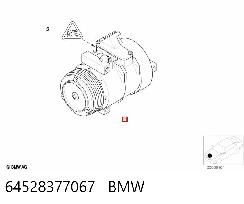 64528377067 BMW Compresor climatizador