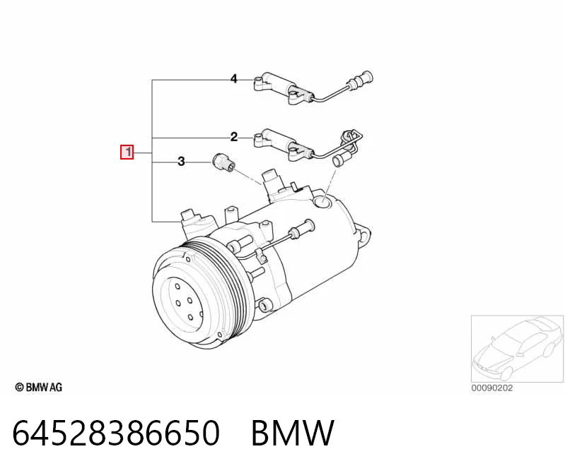 64528386650 BMW Compresor climatizador