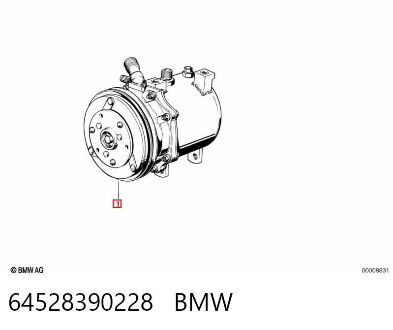 64528390228 BMW Compresor climatizador