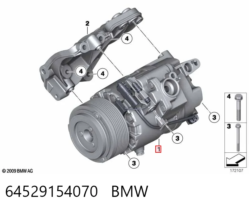 64529154070 BMW Compresor climatizador