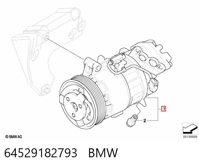 64529182793 BMW Compresor climatizador