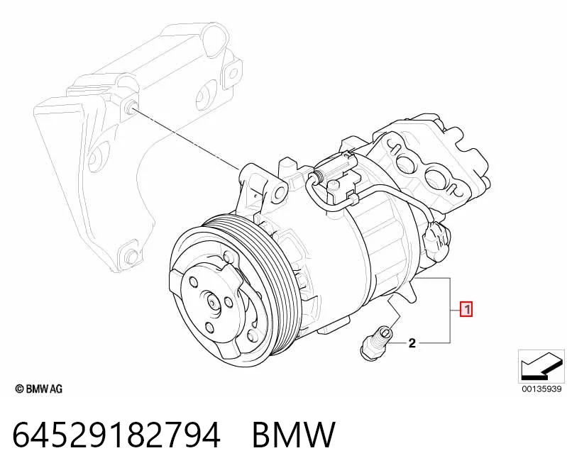 64529182794 BMW Compresor climatizador