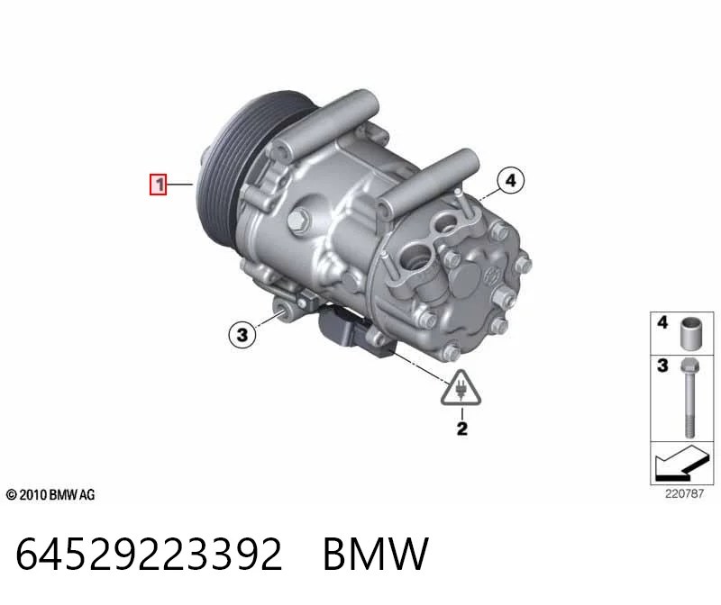 64529223392 BMW Compresor climatizador