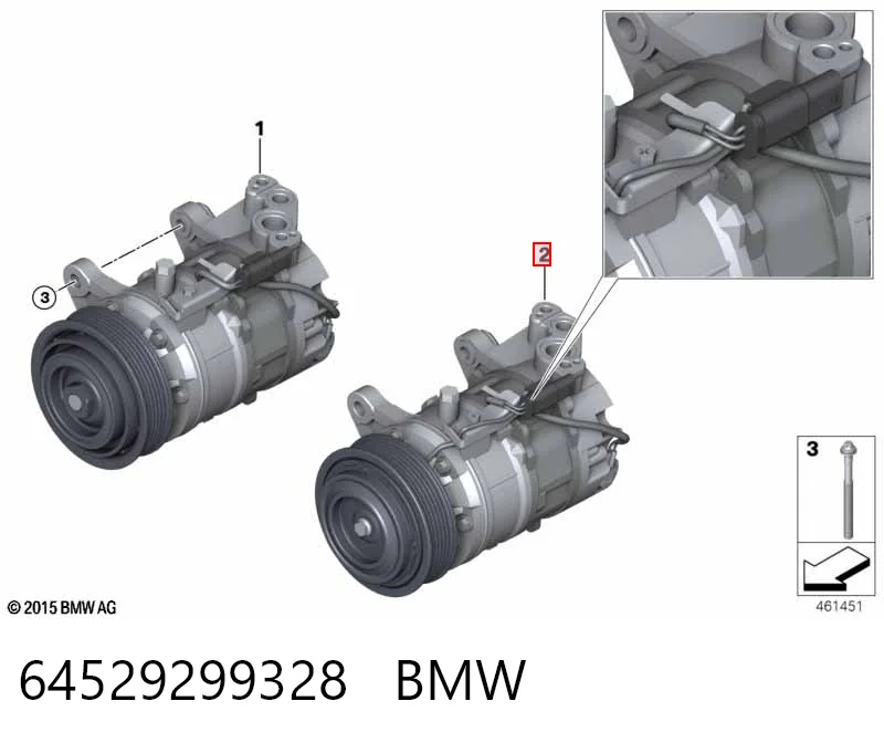 64529299328 BMW Compresor climatizador