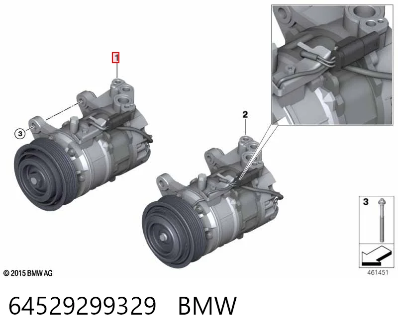64529299329 BMW Compresor climatizador