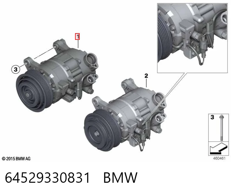 64529330831 BMW Compresor climatizador