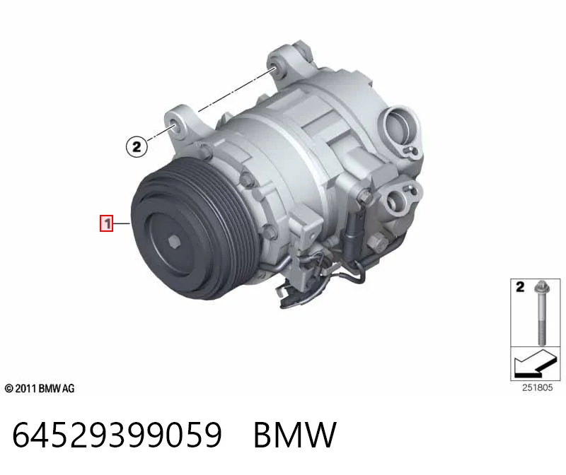 64529399059 BMW Compresor climatizador