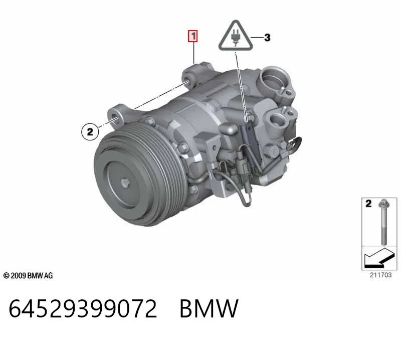64529399072 BMW Compresor climatizador
