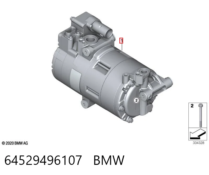 64529496107 BMW Compresor climatizador