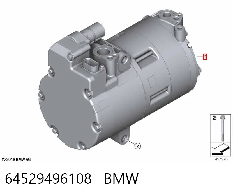 64529496108 BMW Compresor climatizador