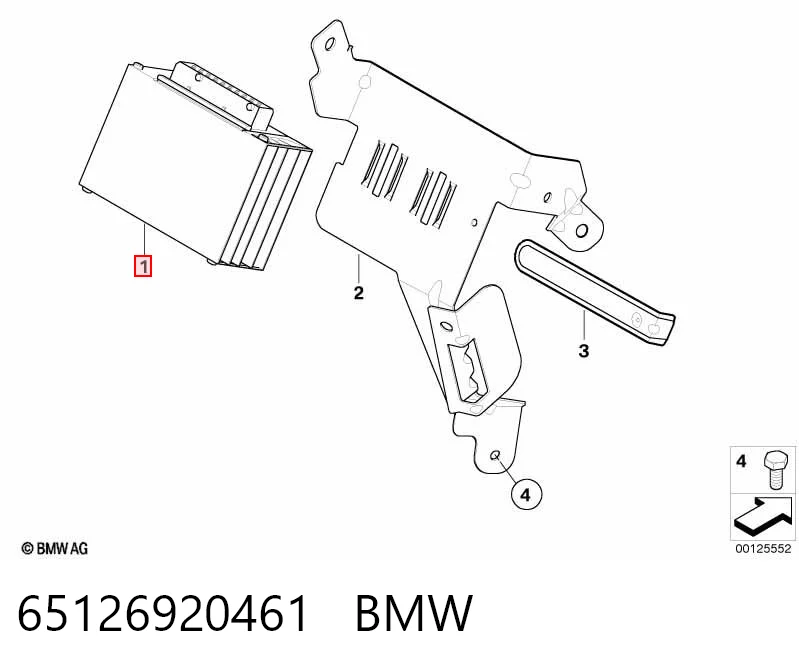 65126920461 BMW Amplificador de sonido del sistema de audio
