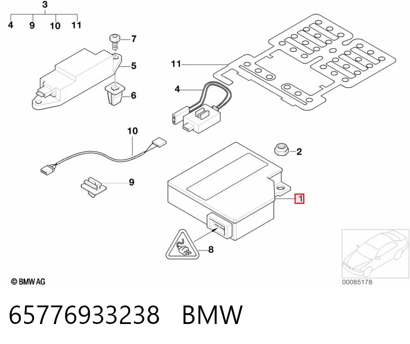 Comprar 6912755 Mercedes Módulo de control de airbag
