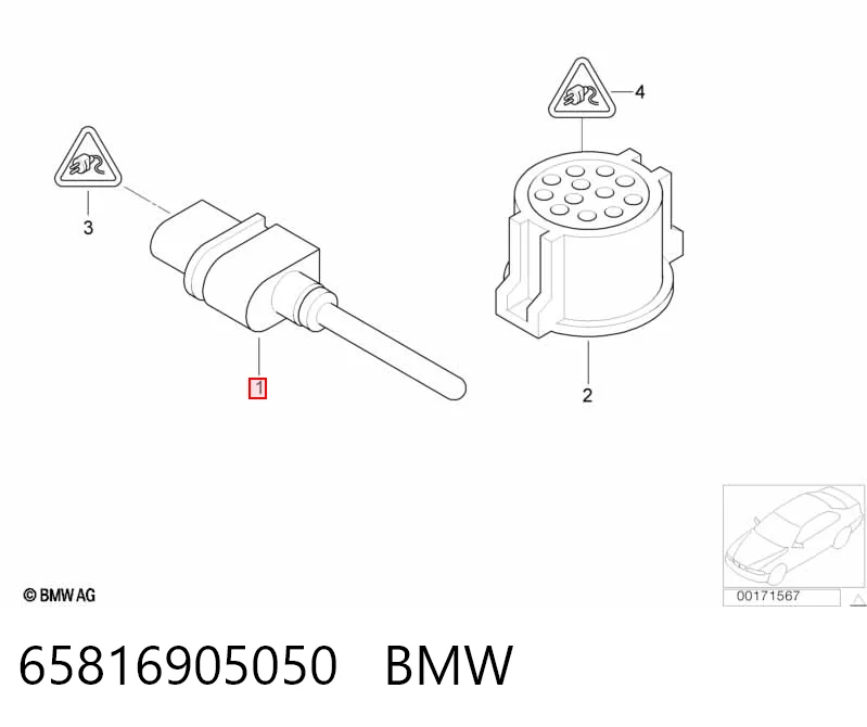 Sensor de temperatura ambiente BMW 65816905050 precio, desde 12,47 EUR