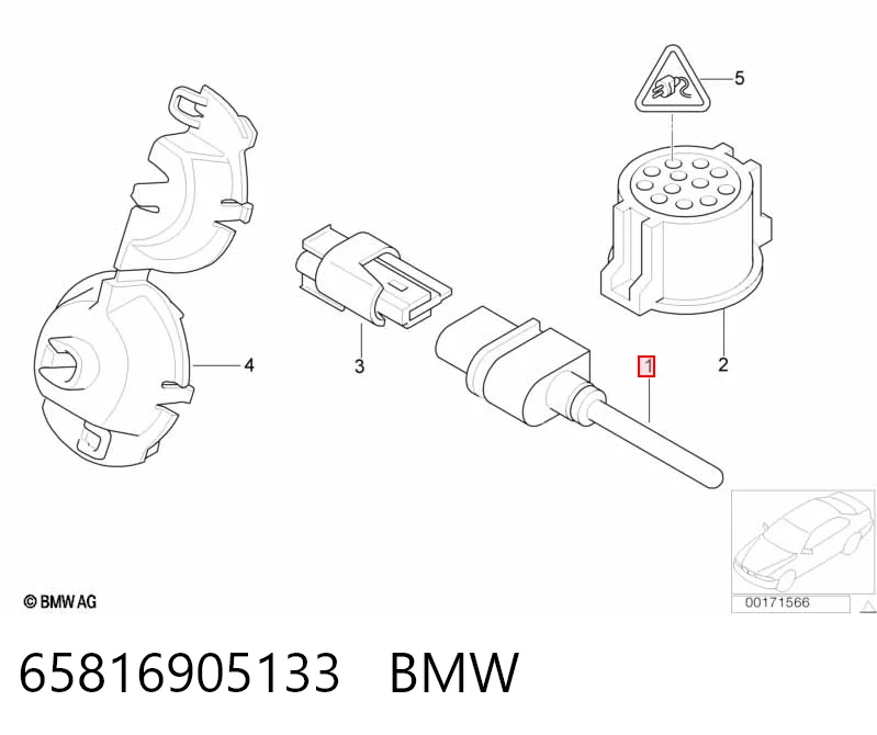 65816905133 BMW Sensor de temperatura ambiente