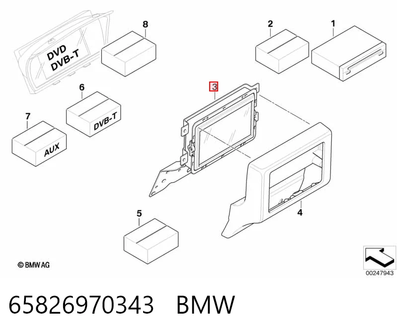 Pantalla multifunción BMW 3 coupé (E92) (2005 - 2013) precio, desde 106,00 EUR