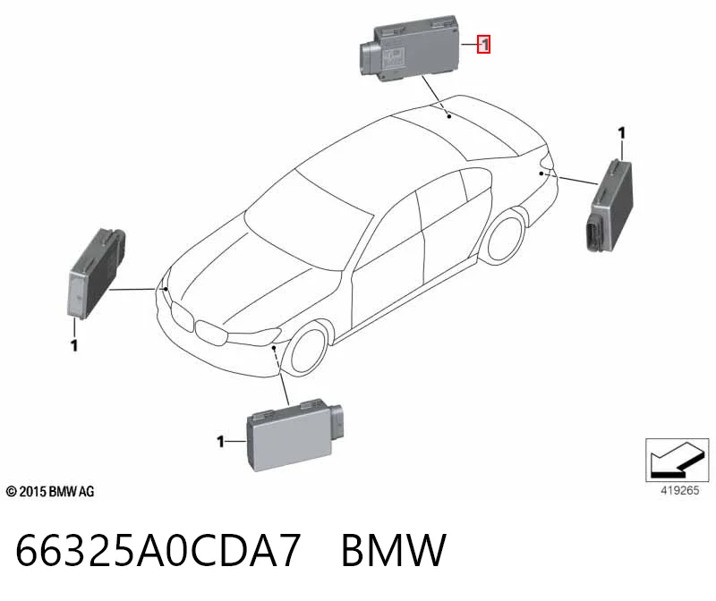 66325A0CDA7 BMW