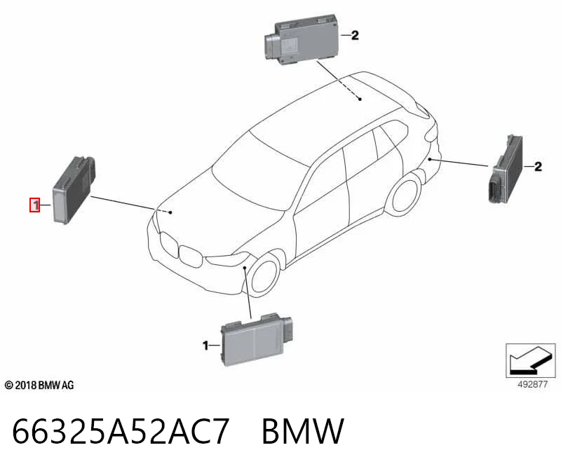 Sensor de ángulo muerto trasero BMW 5A6DB55 precio, desde 306,37 EUR