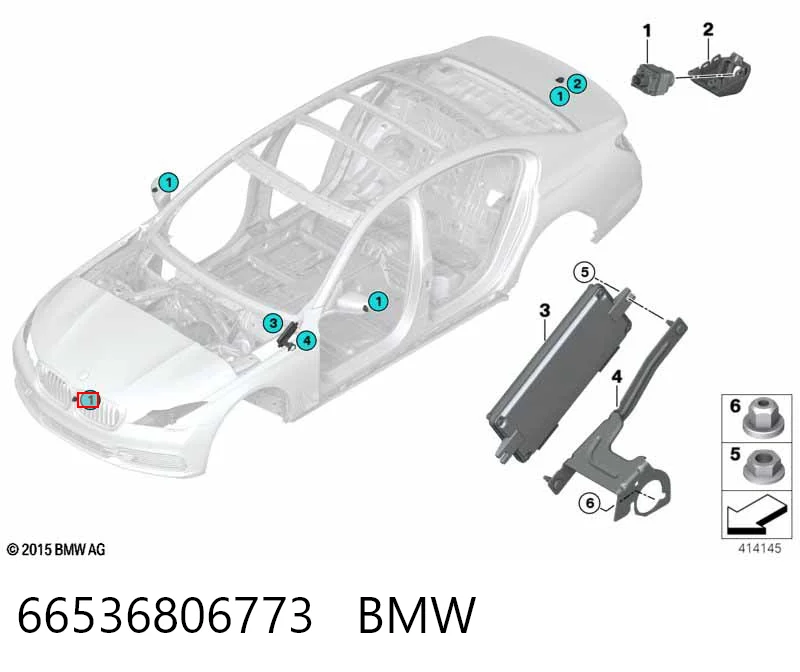 66536806773 BMW Cámara del sistema de visión