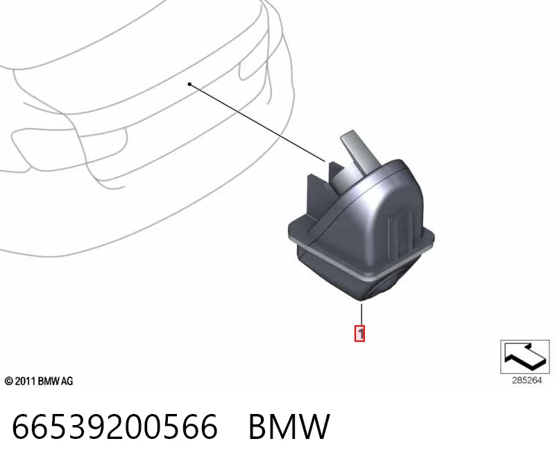 66539200566 BMW Cámara del sistema de visión